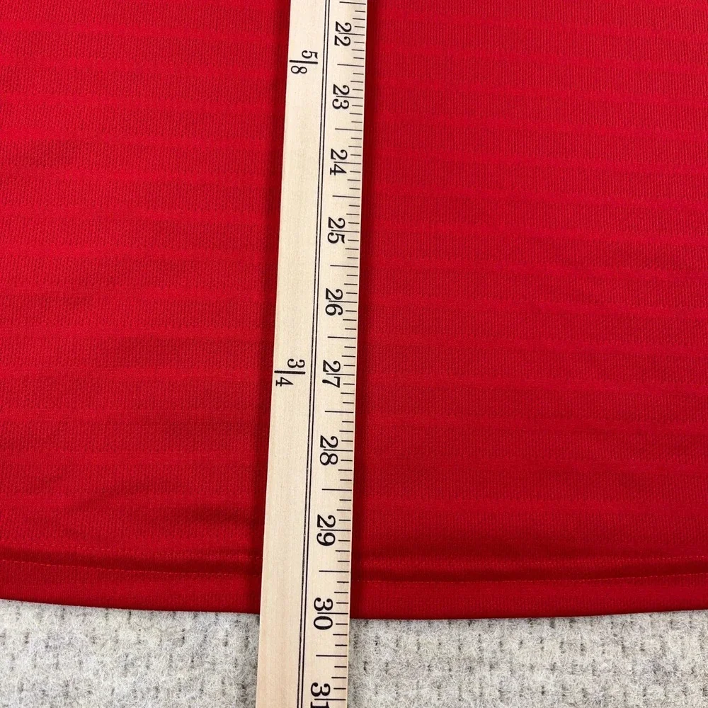 NC State Wolfpack Polo Shirt Men XXL 2XL‎ Red White Adidas Performance Wicking
